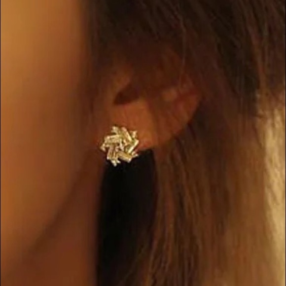 New Baguette 925 sterling silver diamond studs - Picture 3 of 3